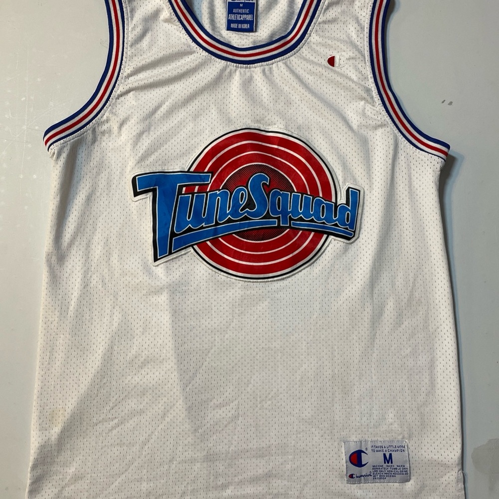 Bugs Bunny Tune Squad Jersey Space Jam Champion Vintage #1 Size M Stitched